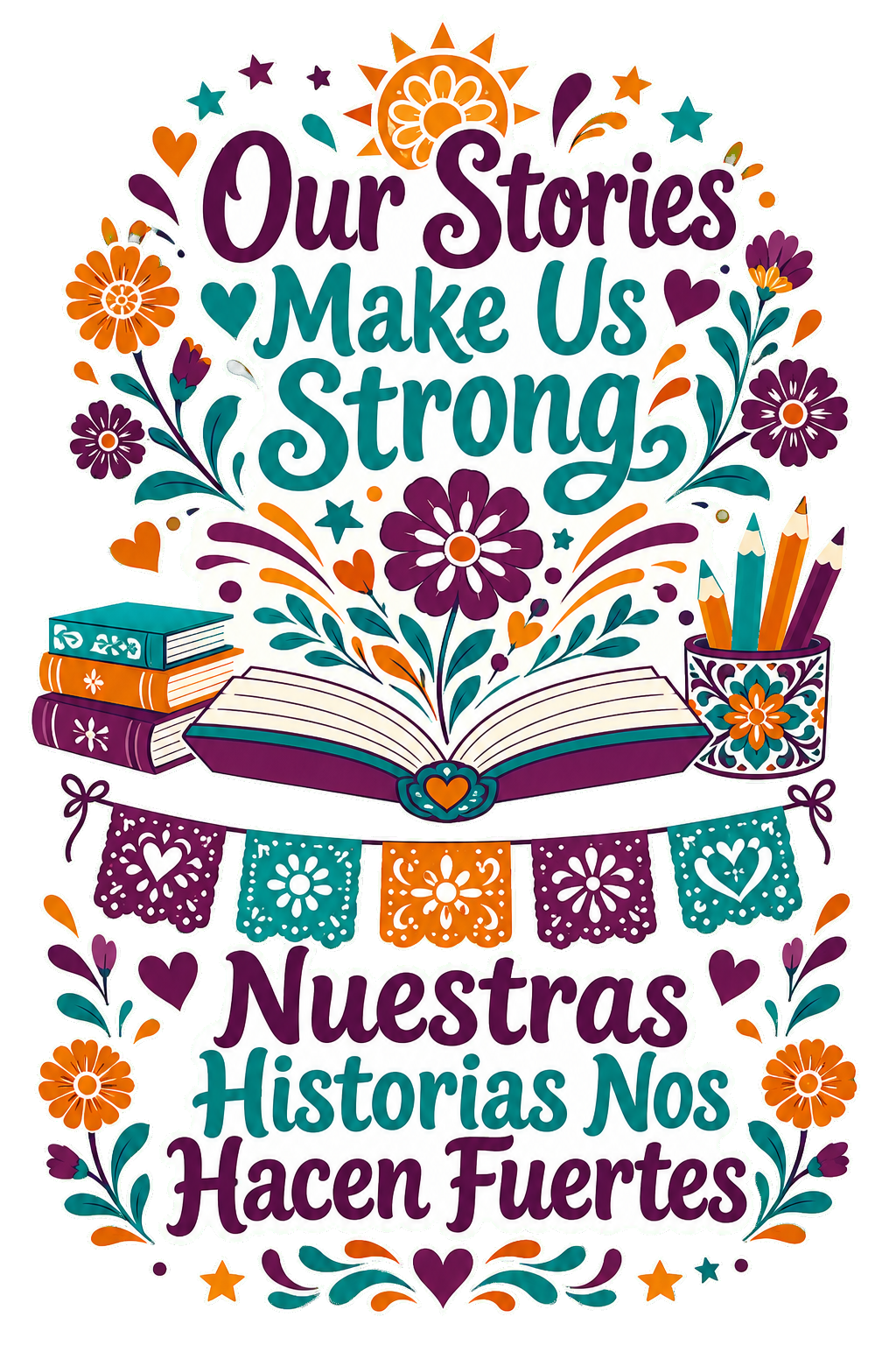 My Culture Is My Superpower and Mi Cultura Es Mi Superpoder bilingual teacher shirt design