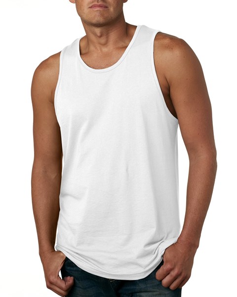 Custom Next Level 3633 Men's Premium Jersey Tank Tops - Image 2