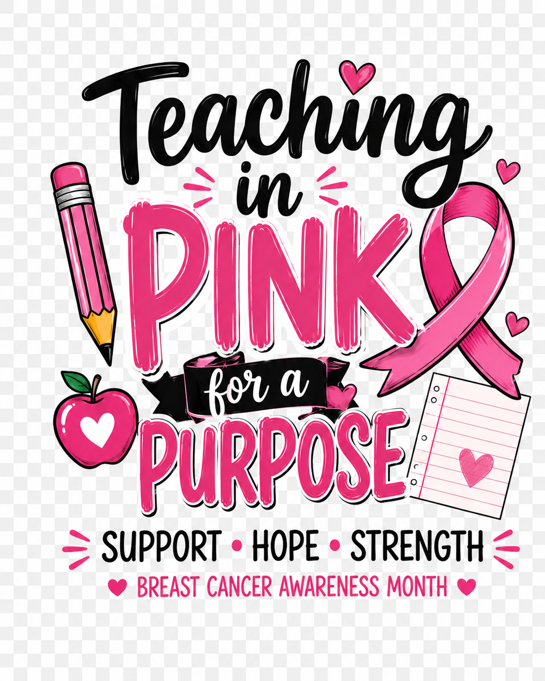 Cancer Awareness teaching in pink - pink out - Image 5