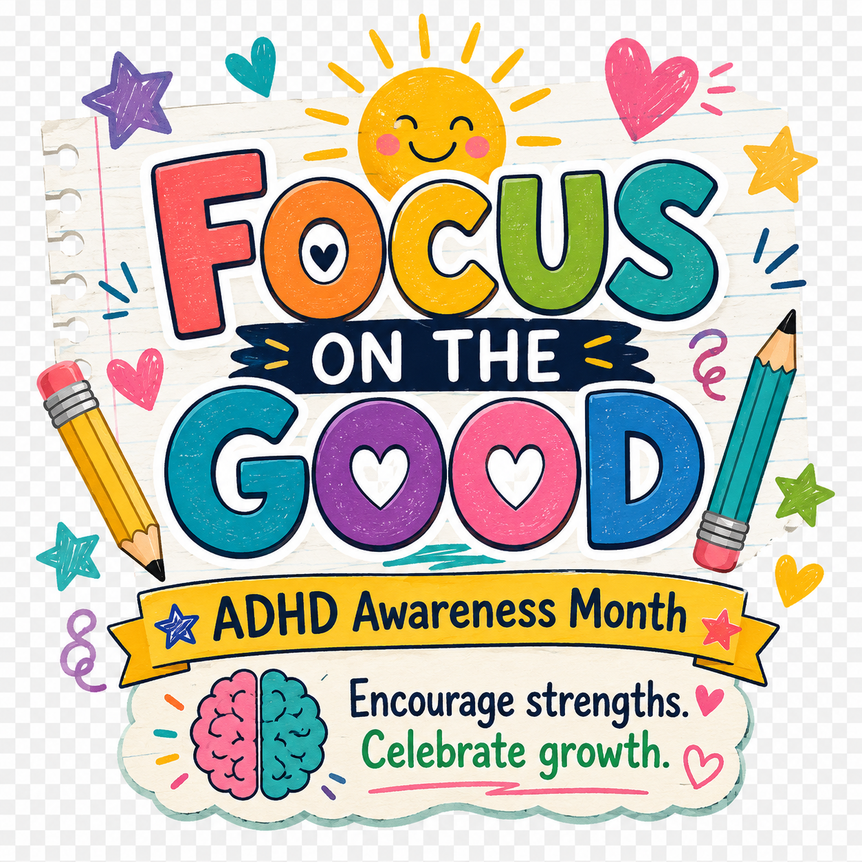 ADHD awareness teacher shirt featuring ADHD Is My Superpower text