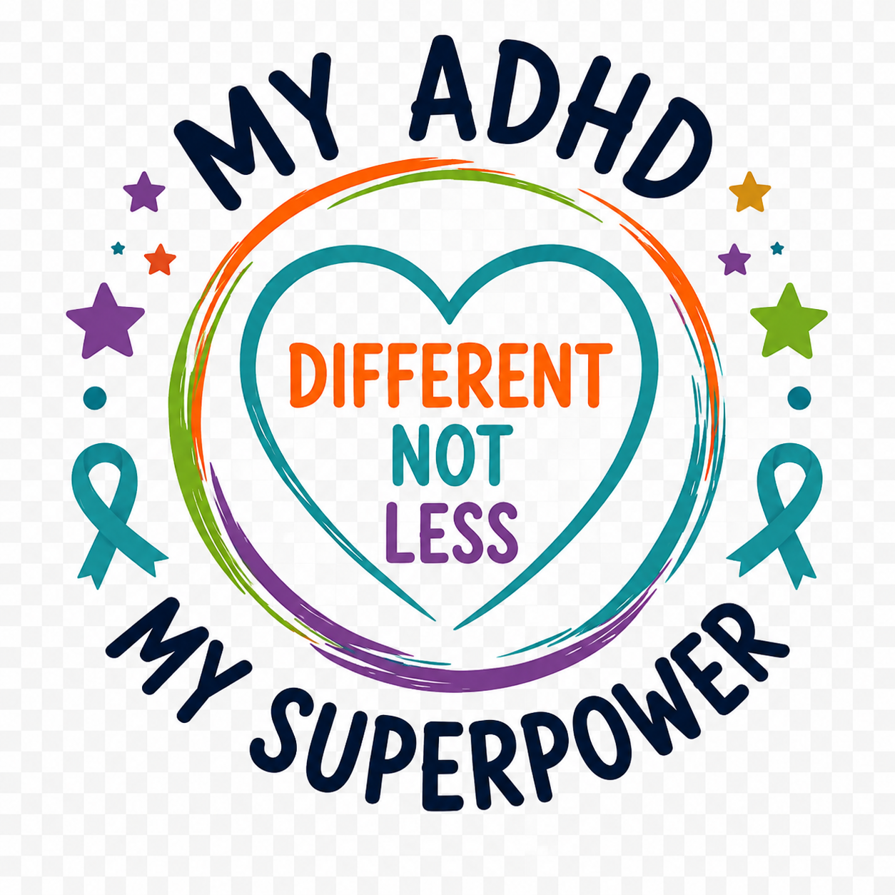 ADHD awareness teacher shirt with Educate Advocate Celebrate message