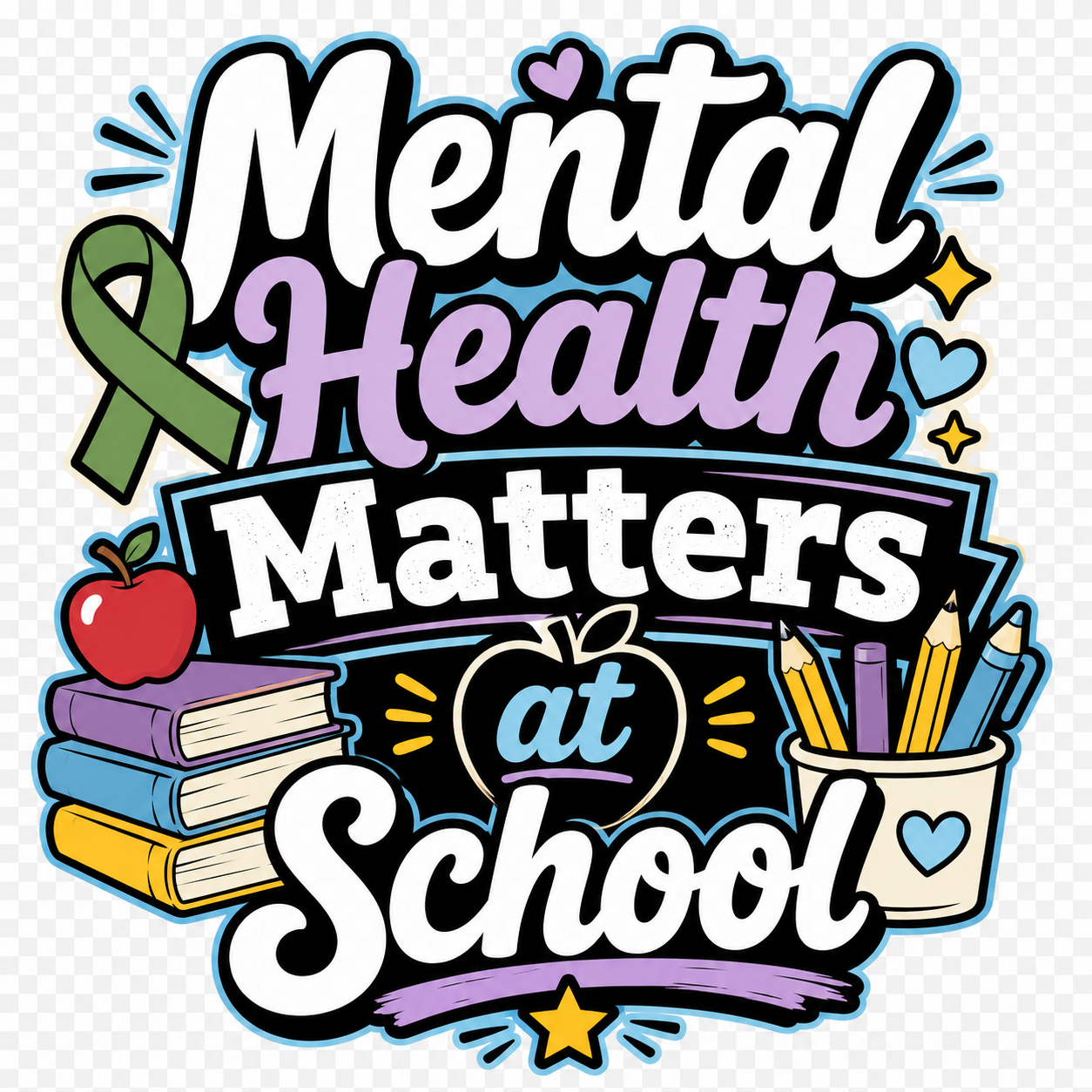 Mental Health Matters at School design for teachers, counselors, and school staff