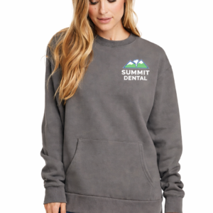 Next Level 9001 Unisex Crew with Pocket, front view for sports teams