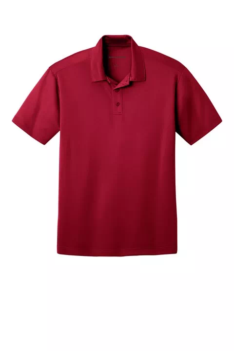 Custom Logo Port Authority K540 Silk Touch Performance Polo in Red, front view
