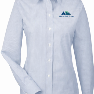Personalized devon jones womens dress shirt with embroidered logo