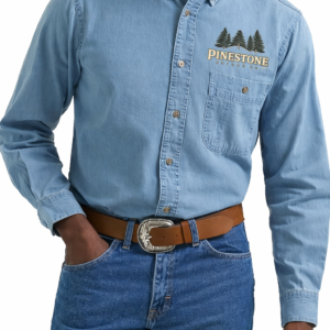 Personalized wrangler rugged wear denim basic shirt