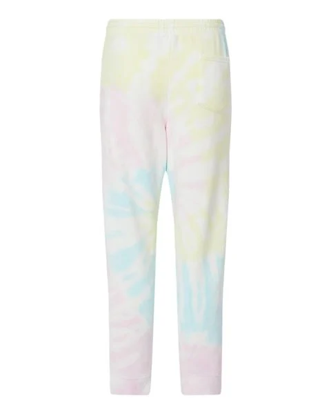 Custom logo jogger pants tie dye fleece