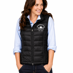 Embroidered duck canvas business vest