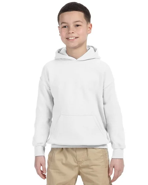 Custom Logo Gildan 18500B Youth Heavy Blend Hooded Sweatshirt Kids