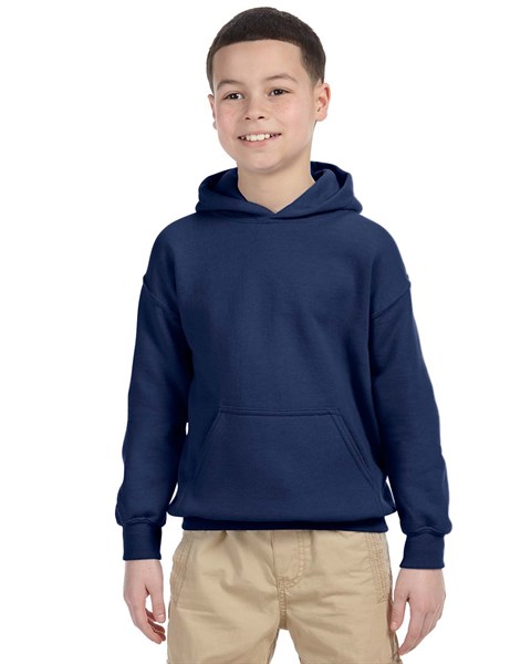 Custom Logo Gildan 18500B Youth Heavy Blend Hooded Sweatshirt Kids