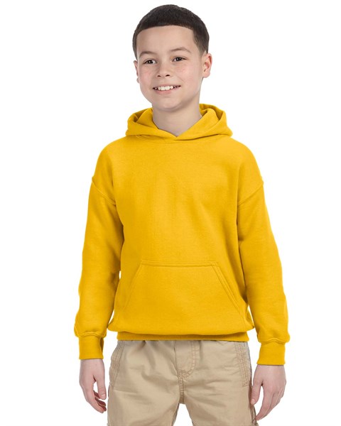 Custom Logo Gildan 18500B Youth Heavy Blend Hooded Sweatshirt Kids